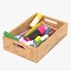 Used Box of Markers