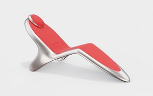 Swissolina - Lounge Chair SILVER 3D model