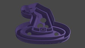 cookie cutter witch hat 3D model