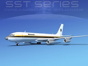 707-320 boeing 707 3d model