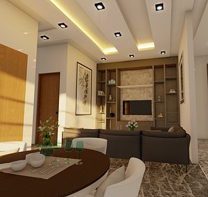 studio appartment 3D model