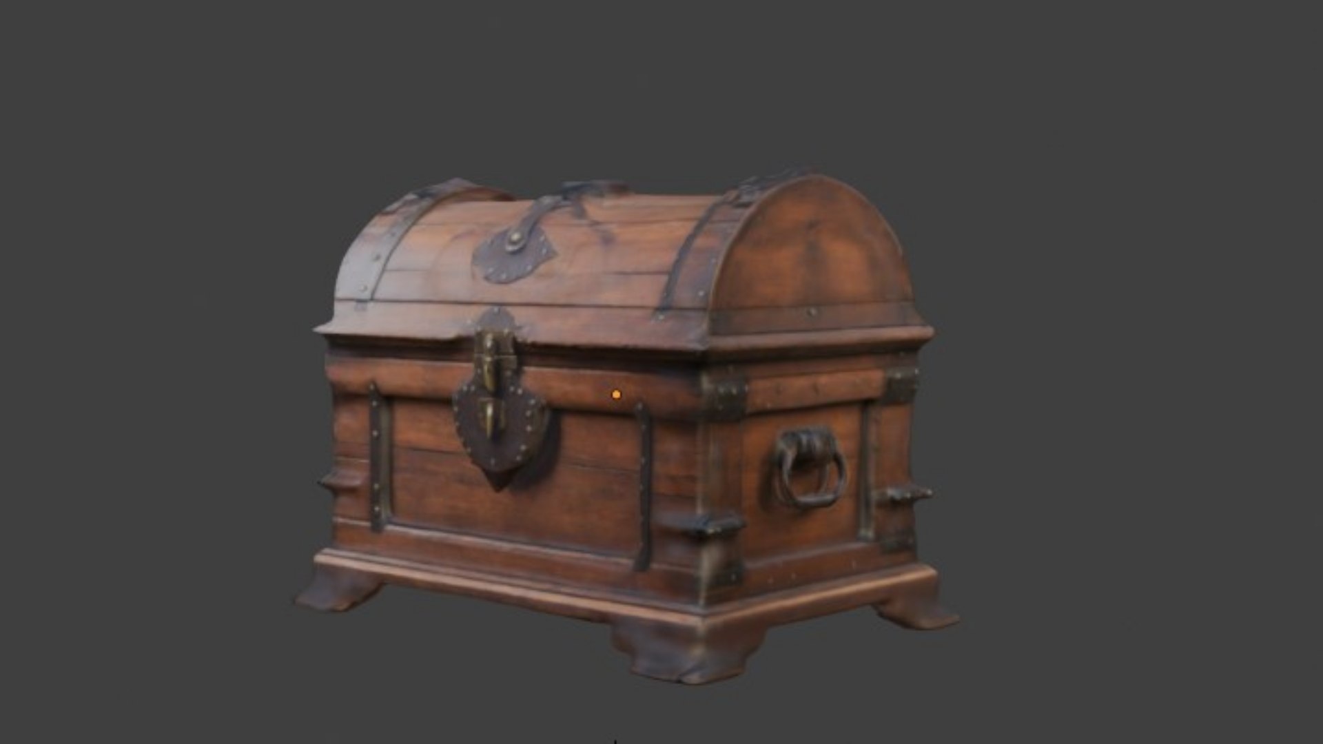 3D Model A Vintage-style Wooden Chest - TurboSquid 2337205