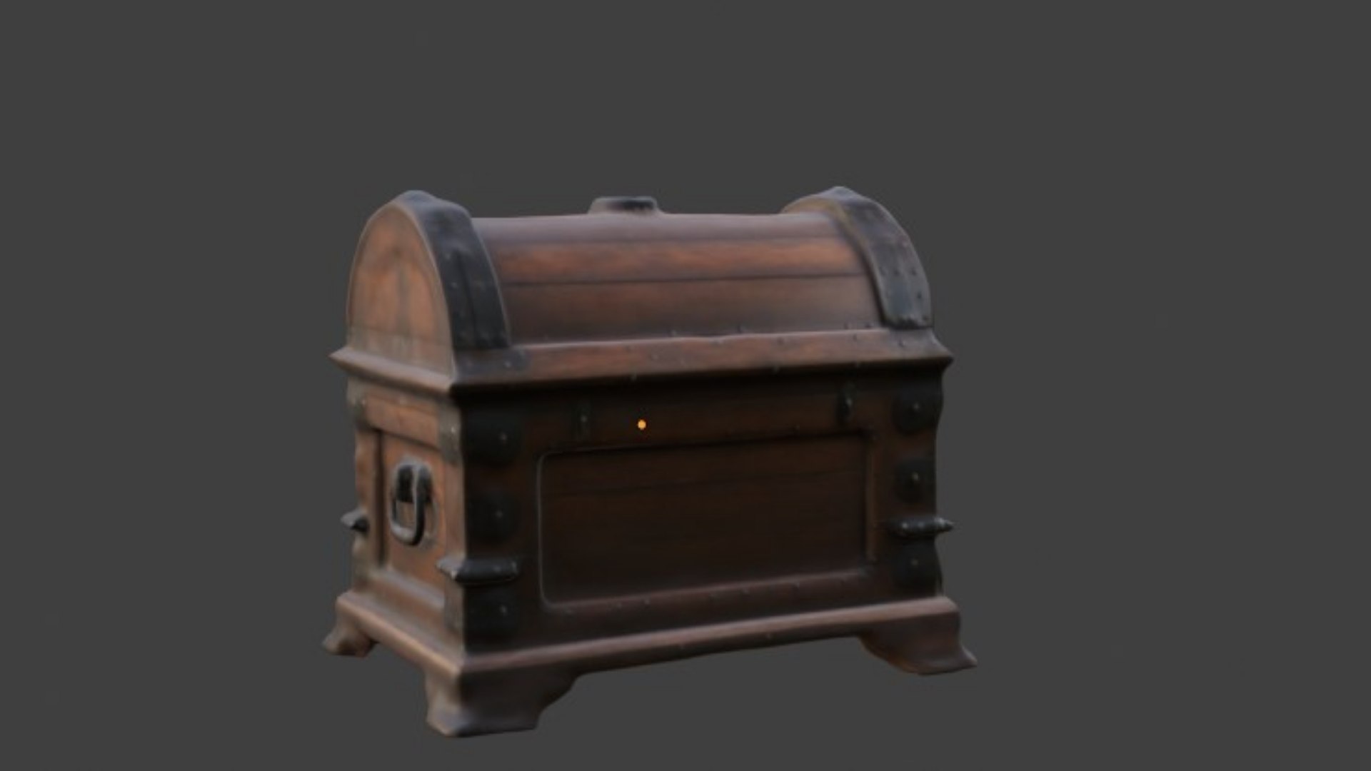 3D Model A Vintage-style Wooden Chest - TurboSquid 2337205