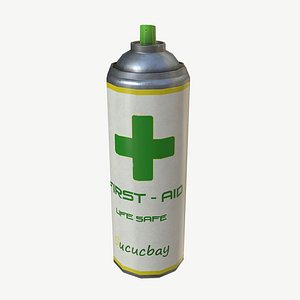 3d model health aid spray pbr