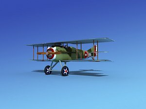 dxf spad vii s fighter aircraft