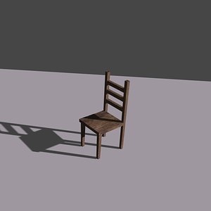 Wooden Chair 3D