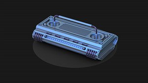 SciFi radio receiver wireless 3D model