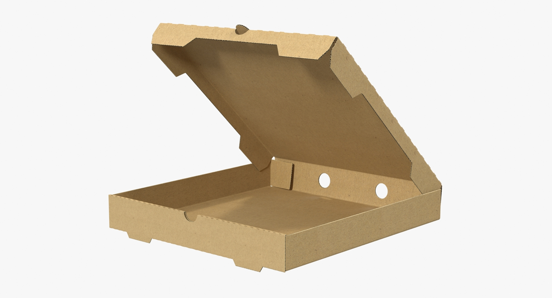 3D Open Pizza Box with Handle - TurboSquid 2086149