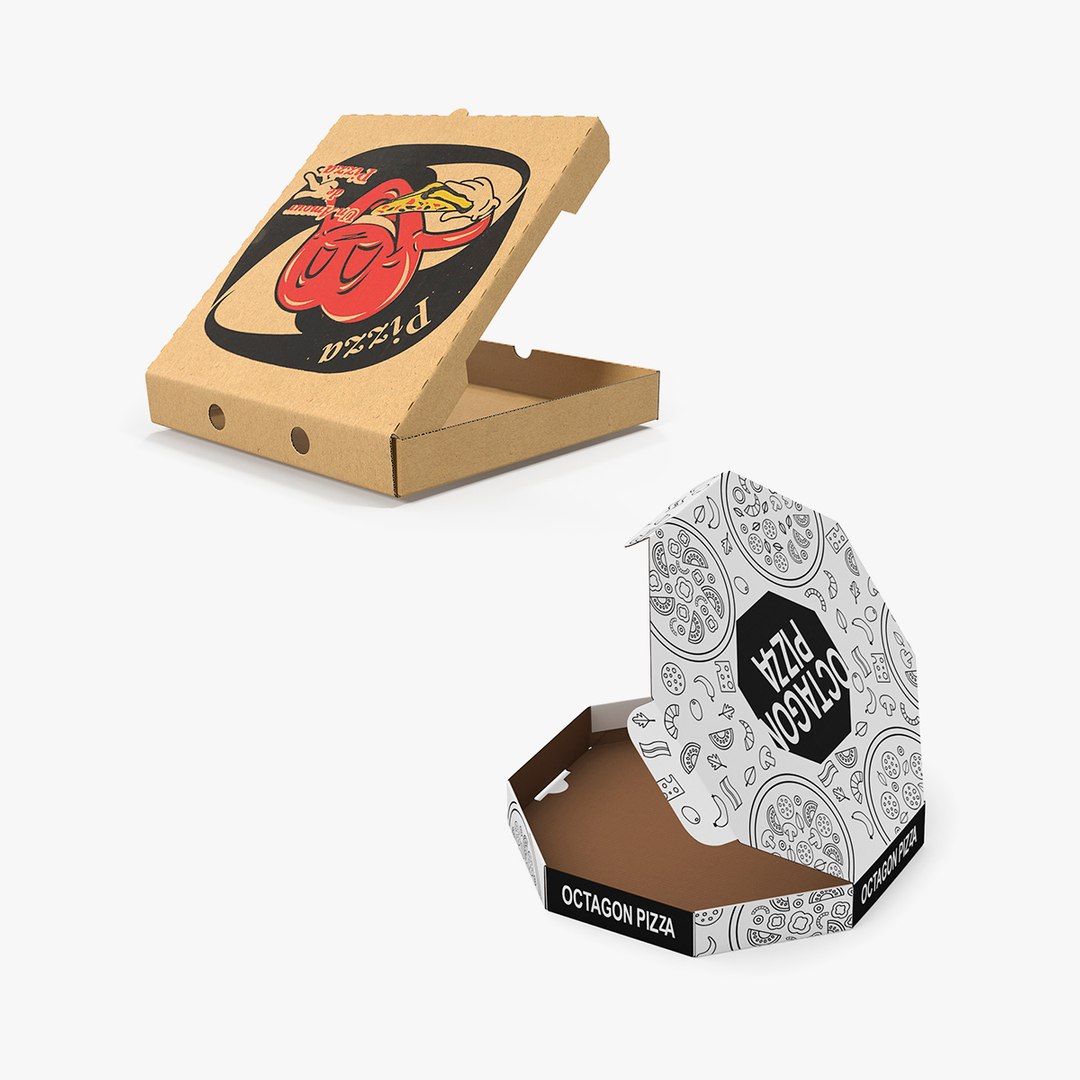 Pizza Box Open 3D model - TurboSquid 1864936