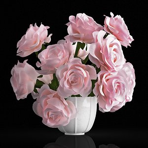 3D rose centerpiece