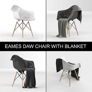 eames plastic armchair daw: 3D model