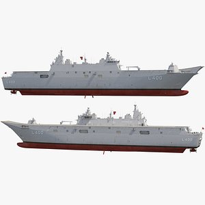 TCG Anadolu L400 Rigged for Cinema 4D model