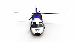 3D Low polly Helicopter with 4K PBR Texture