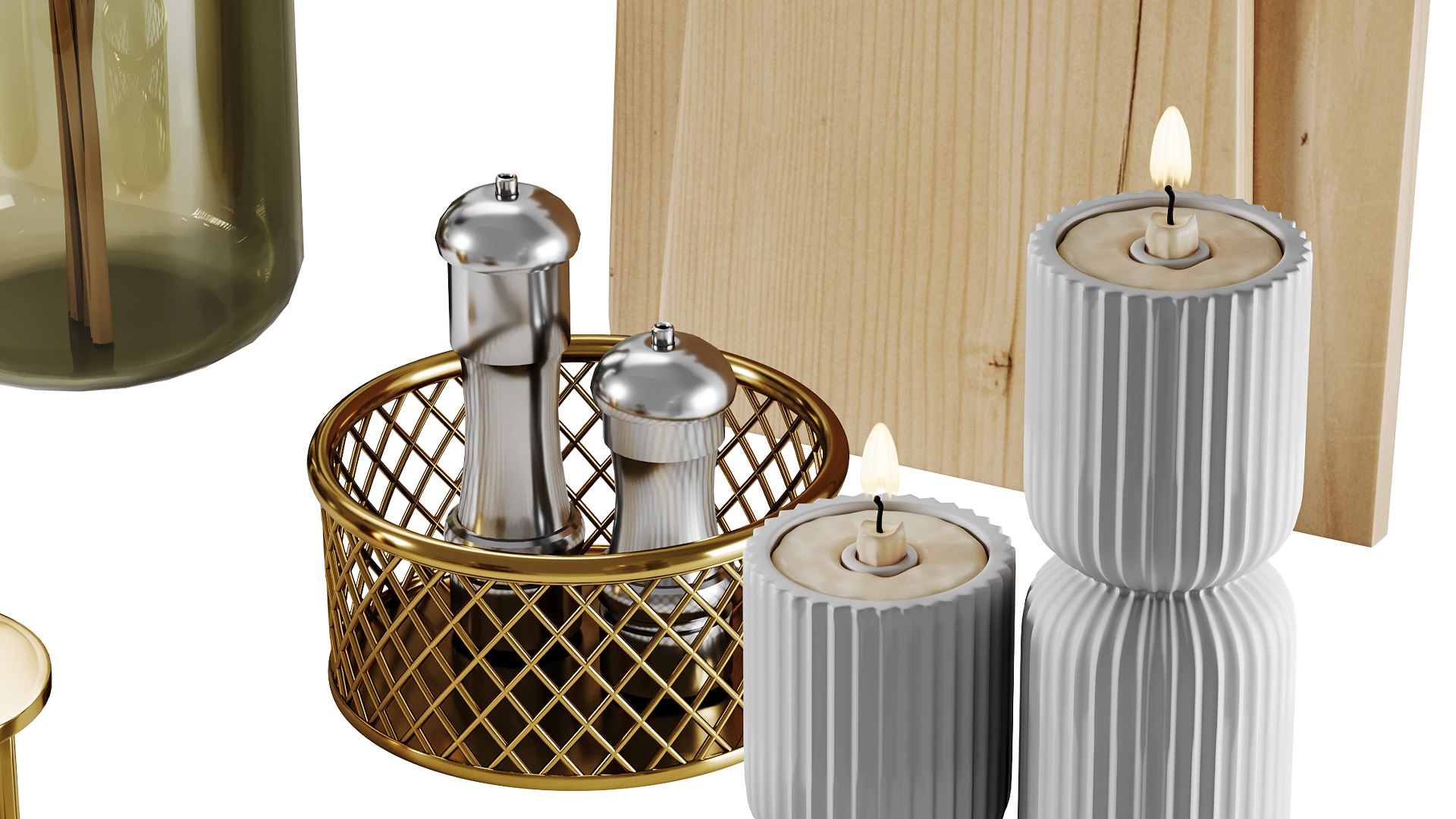 3D Decorative Set 03 Model - TurboSquid 2411319