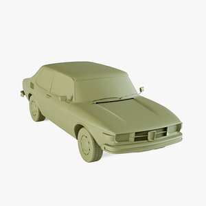 3D Saab 99 1972 model