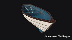 3D Wooden Boat