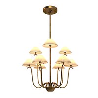 Large Jet Deau Five arm Wall Light In The Style Of Jean Royere