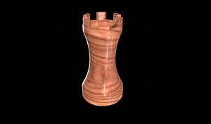 Chess piece tower 3D model