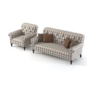 schnadig lynn sofa 3d model