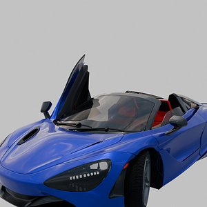 McLarren 720s Spider Blue