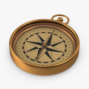 Antique Vintage Brass Compass 3d Rendering Stock Photo - Download