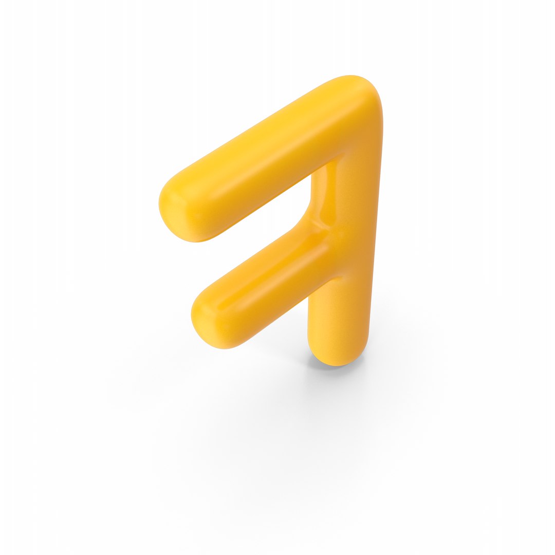 3D Letter F Orange - TurboSquid 1865766