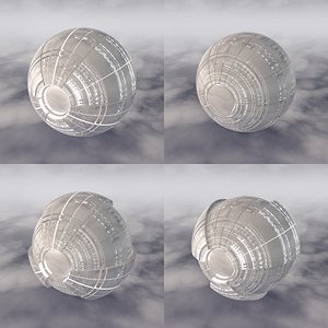 C4D Sci-fi Spaceship A 001