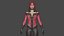 Bruja Escarlata Low-poly