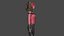 Bruja Escarlata Low-poly