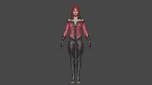 3D Scarlet Witch Low-poly