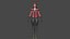 Bruja Escarlata Low-poly