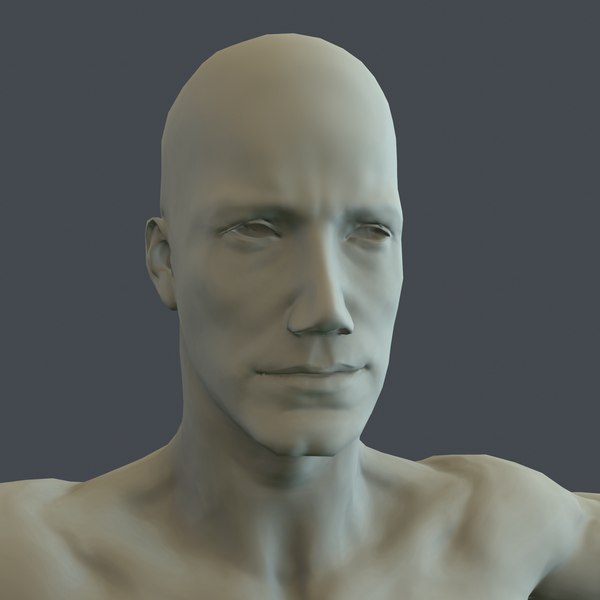 3d human male character model