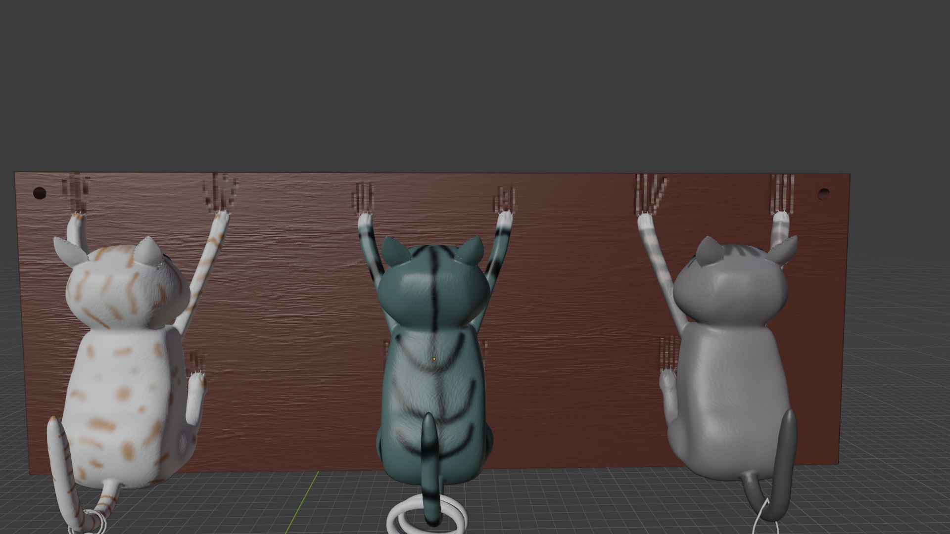 3D Cat Key Holder - TurboSquid 2235201