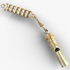 3d model of whistle charm