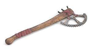 3D Battle Axe of PostApocalypse