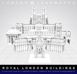 buildings monuments royal landmarks 3d model