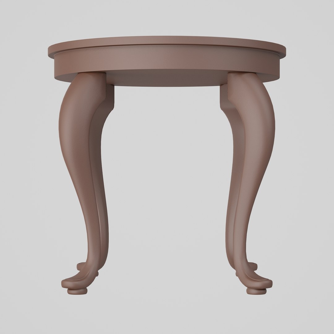 Classic Side Table Model - TurboSquid 2138476