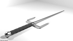 handle short trident 3D model