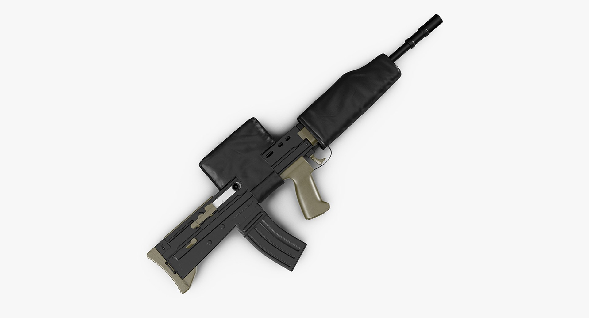 Rifle L85A2 Scope Cover 3D Model 3D model preview