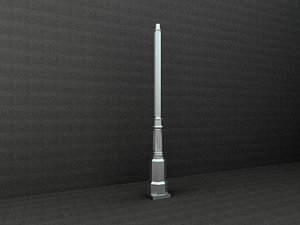 3d model antique street lamp