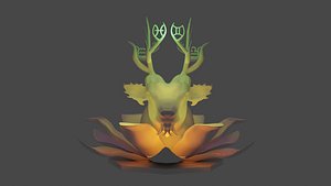 3D Zodiac Stag For 3d print