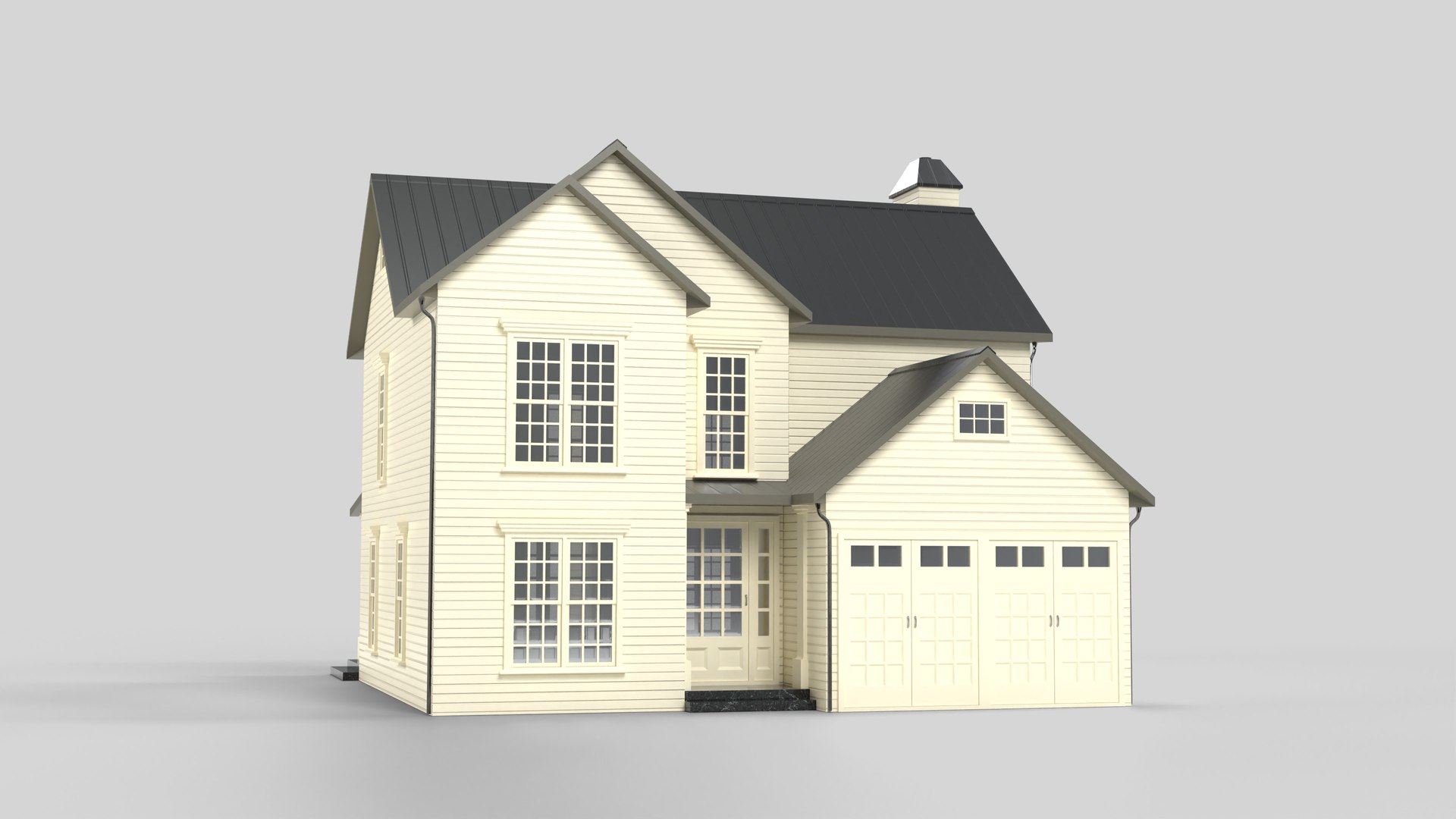 3D Neighborhood House 07T5 Model - TurboSquid 2214069