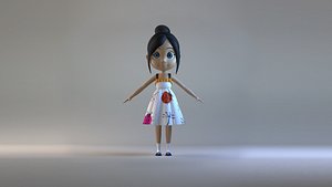 Toon sister student Cartoon Girl Beauty sister kid high school
