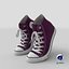 3D Basketball Shoes Bent Purple