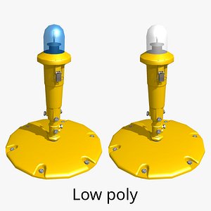 3D Runway edge light - Omnidirectional - Low poly
