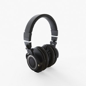 ATH Headphones - Black 3D