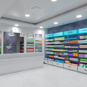 Modern Pharmacy Interior