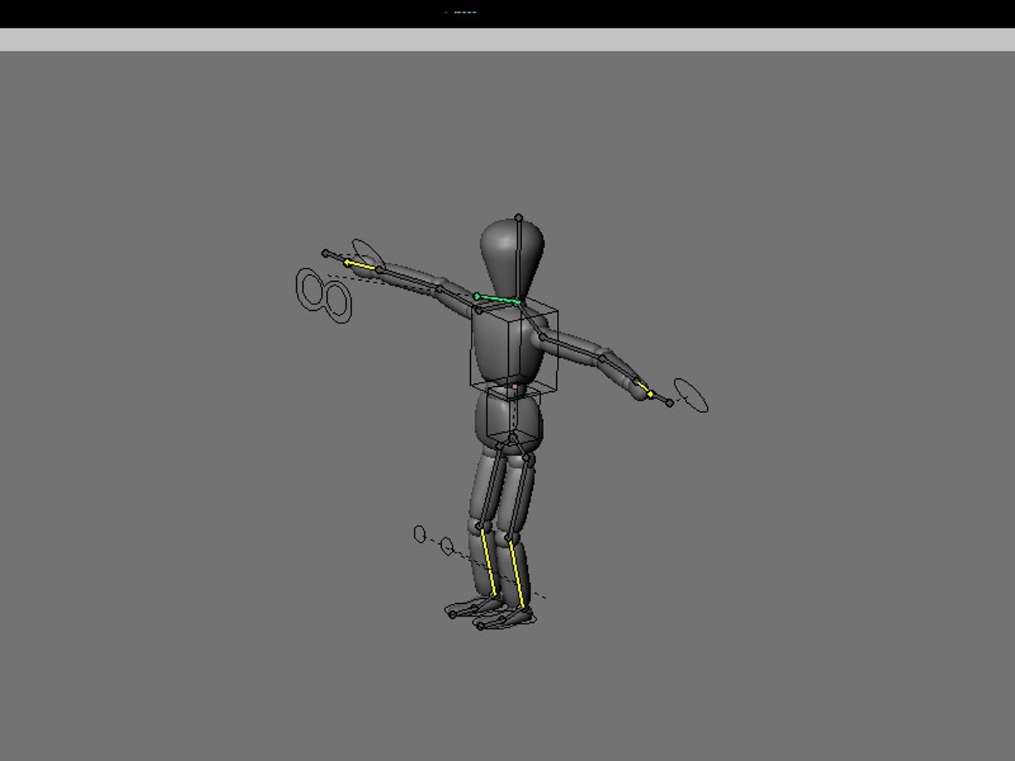 wooden mannequin rigged 3d model