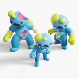 3D Zombie Characters - Bleb model