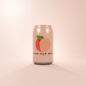 Peach Soft Drink model